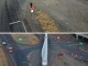 Before and after look at the intersection where the giant blade maneuvered through the intersection.